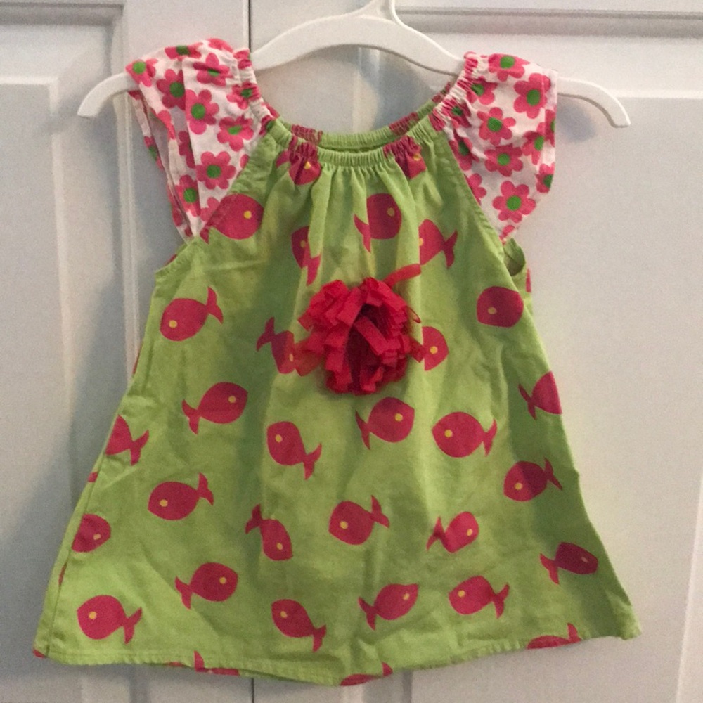 Girls boutique dress and matching capris!